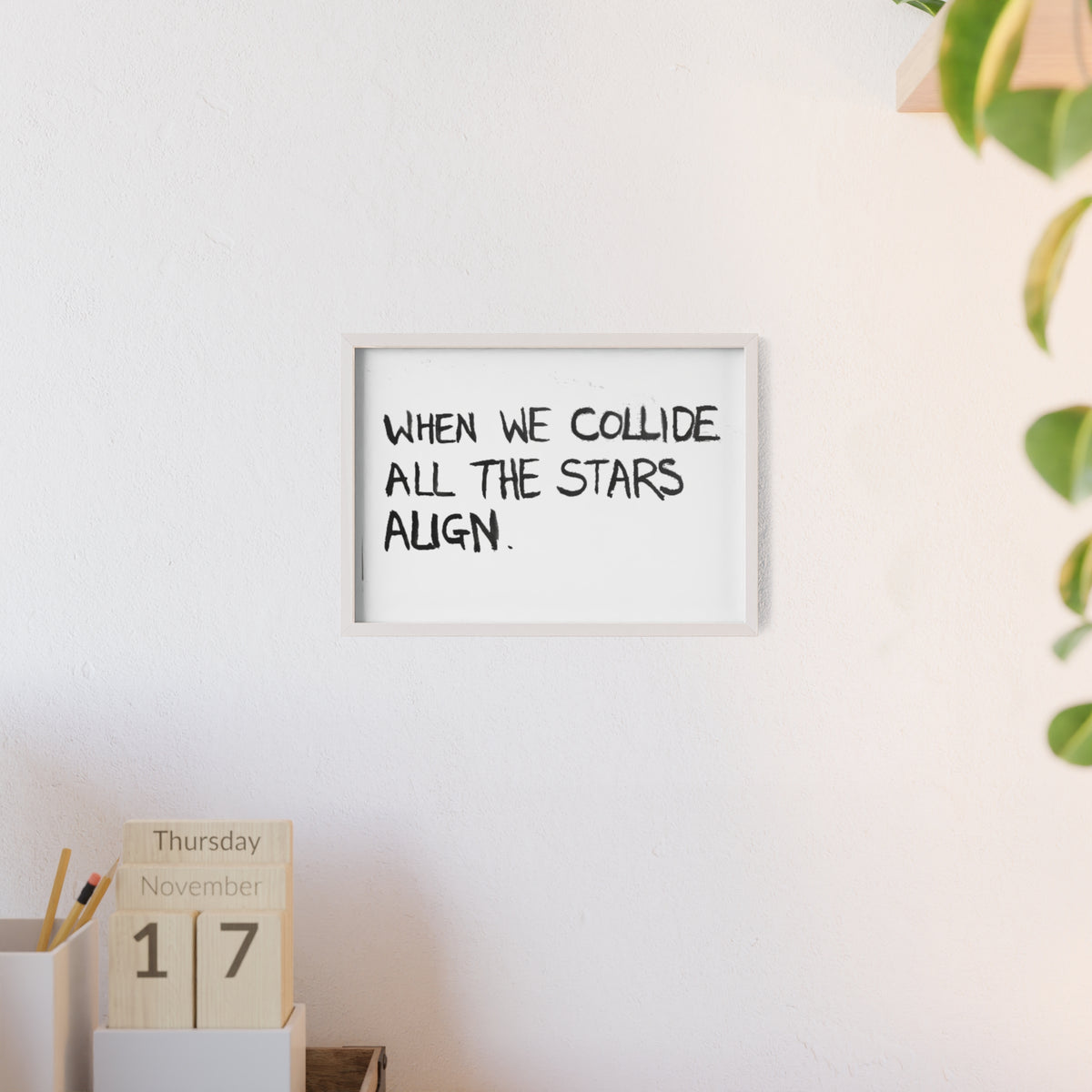 COLLIDE FRAMED PRINT