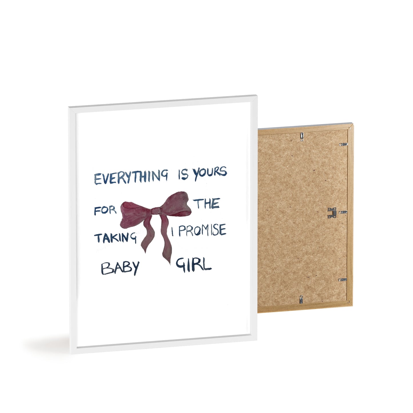 BABY GIRL FRAMED PRINT