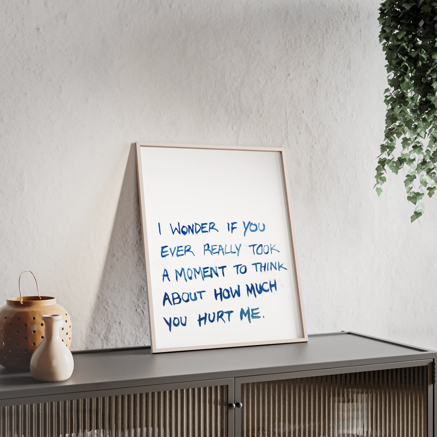 I WONDER FRAMED PRINT