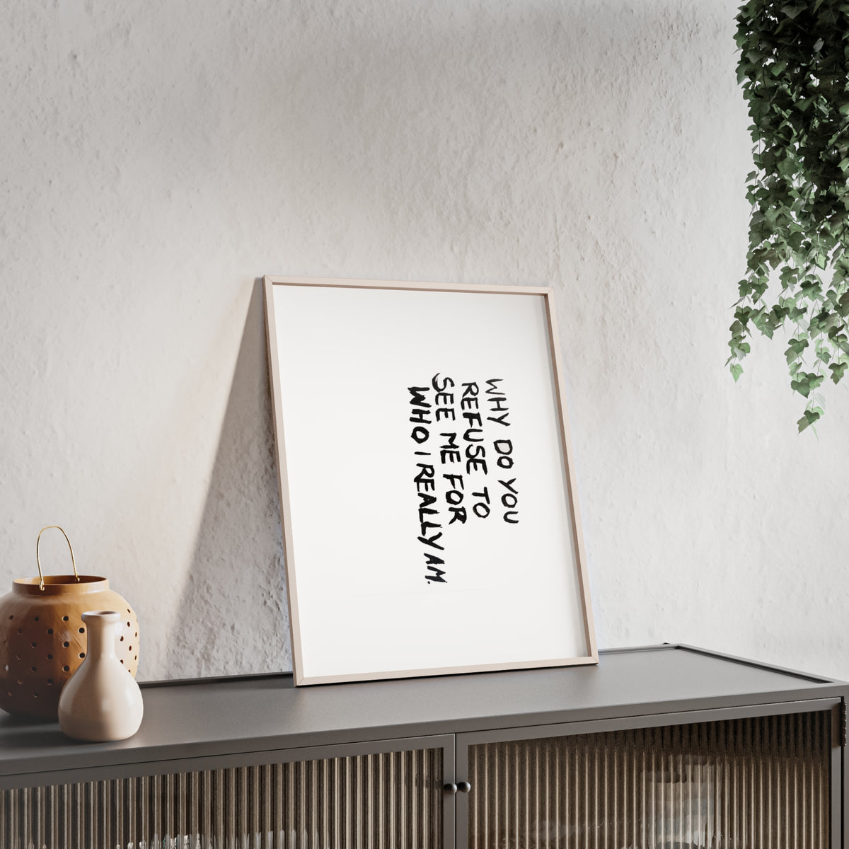 INVISIBLE FRAMED PRINT