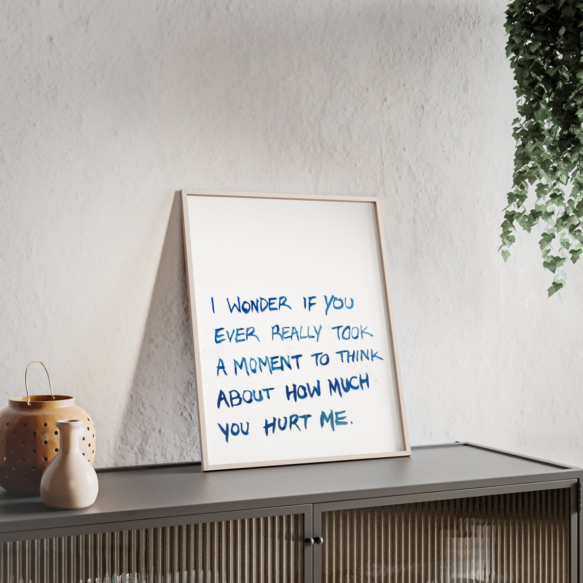 I WONDER FRAMED PRINT