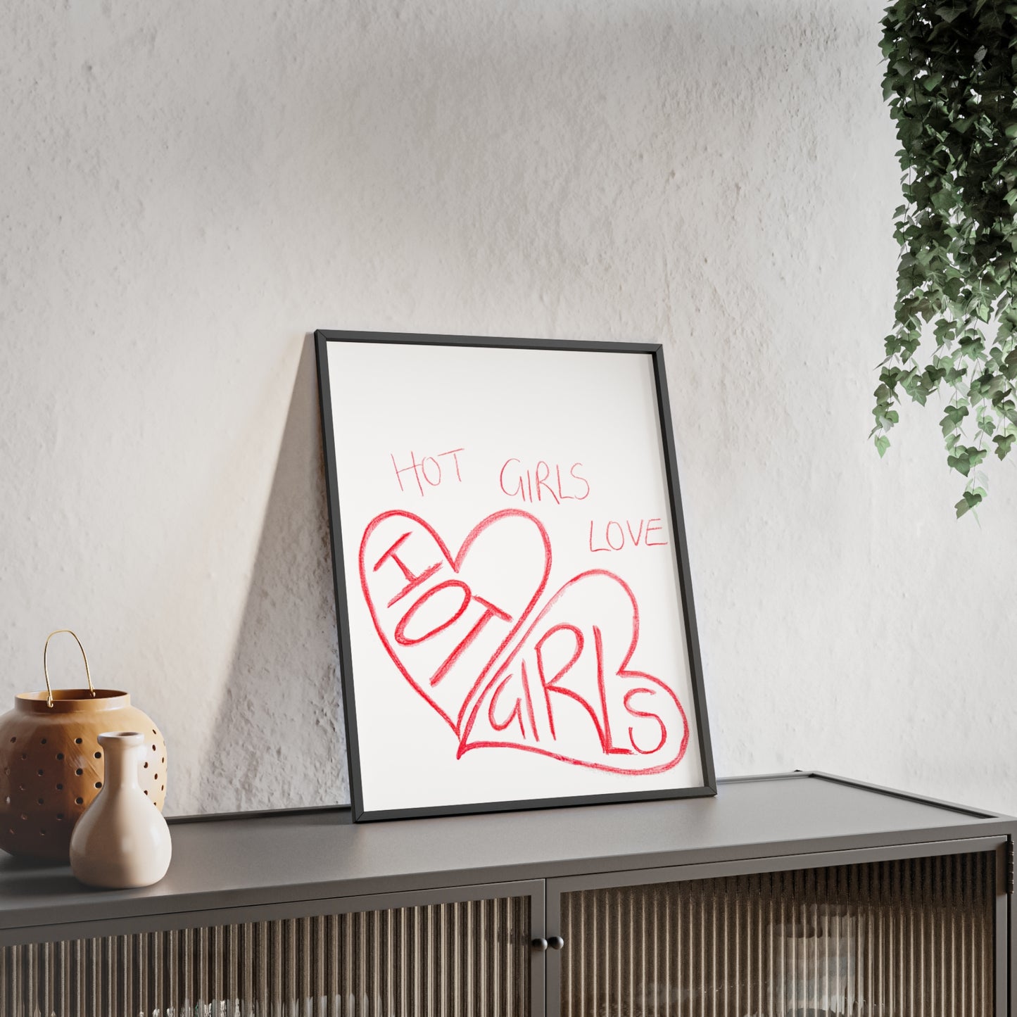 HOT GIRLS FRAMED PRINT