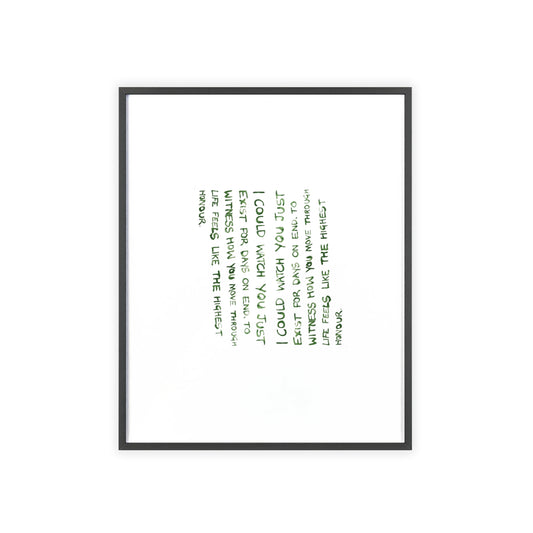 STILLNESS FRAMED PRINT