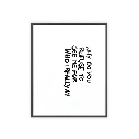 INVISIBLE FRAMED PRINT
