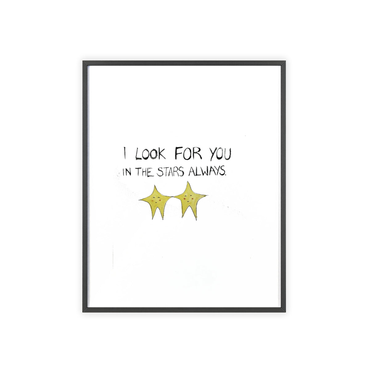 SEARCHING FRAMED PRINT