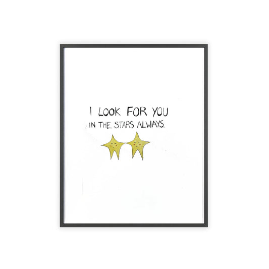 SEARCHING FRAMED PRINT