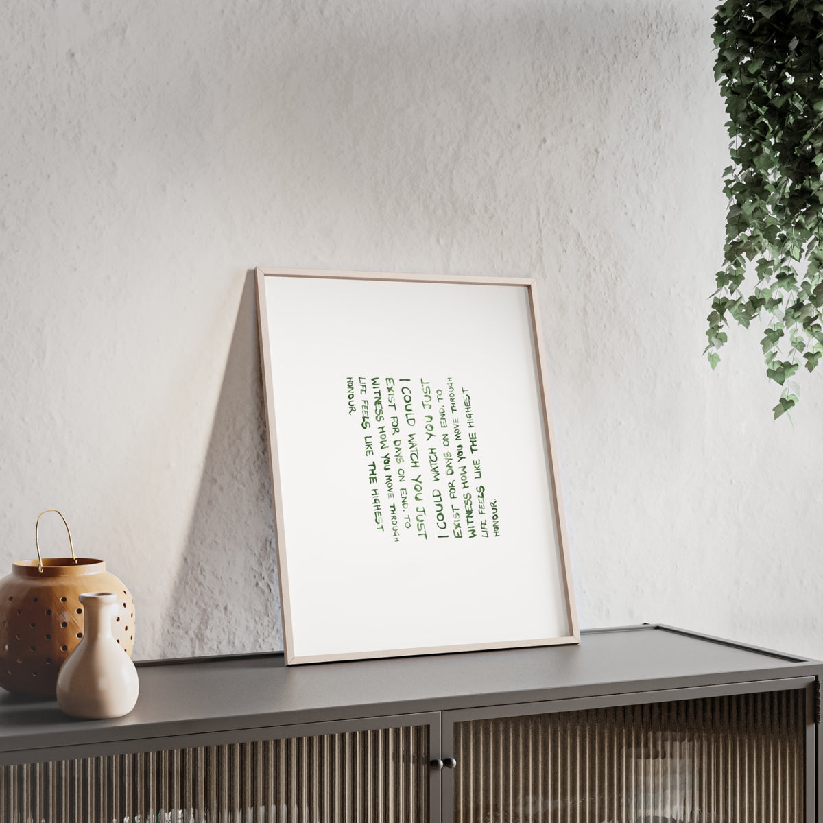 STILLNESS FRAMED PRINT