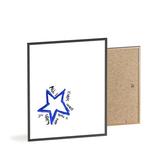 ALL I STAR FRAMED PRINT