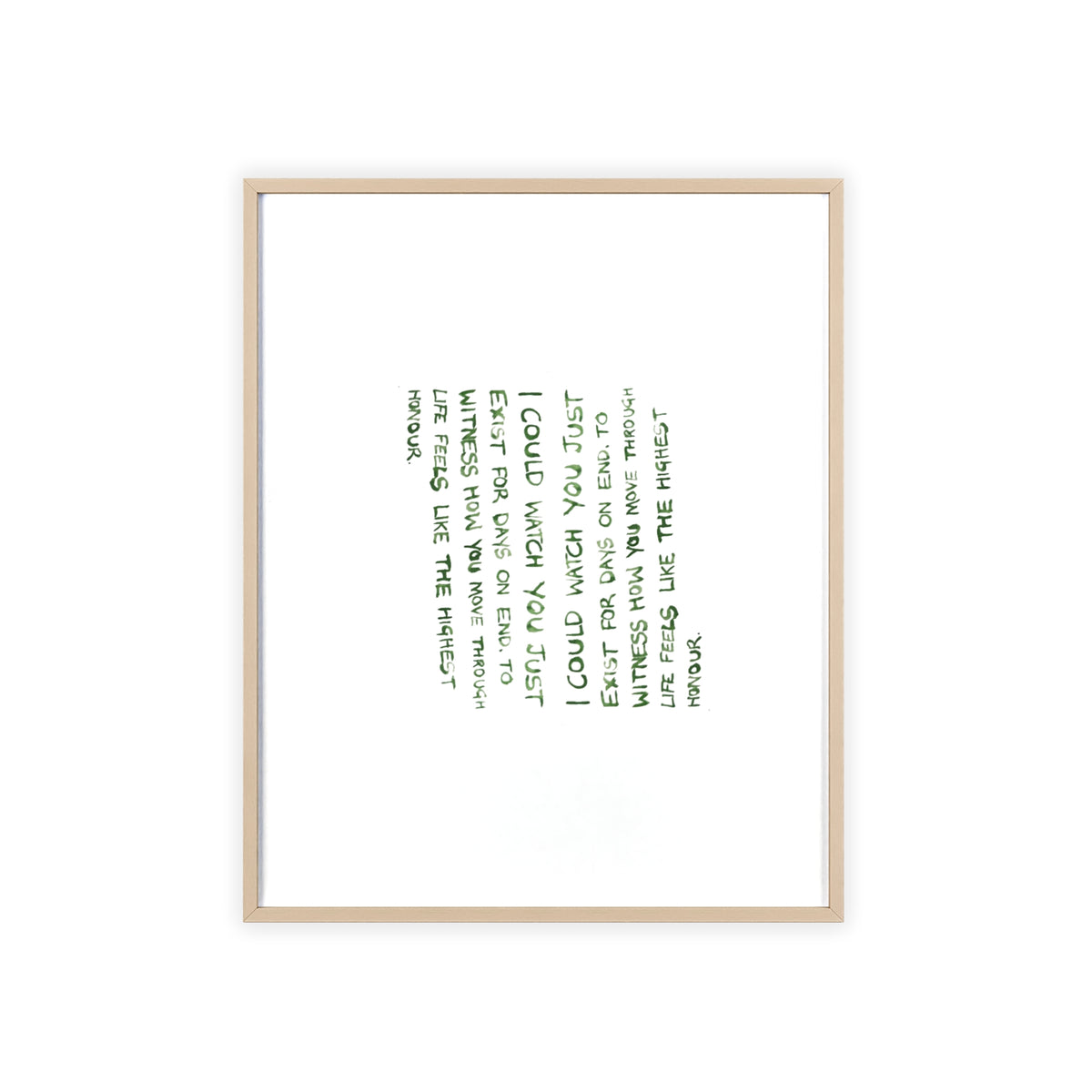 STILLNESS FRAMED PRINT
