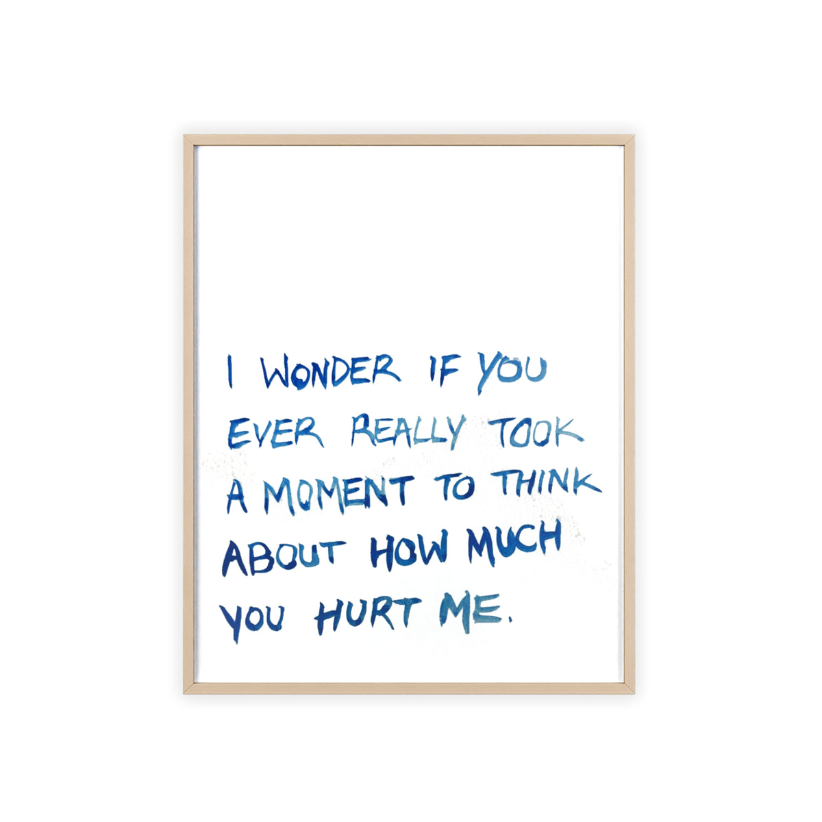 I WONDER FRAMED PRINT
