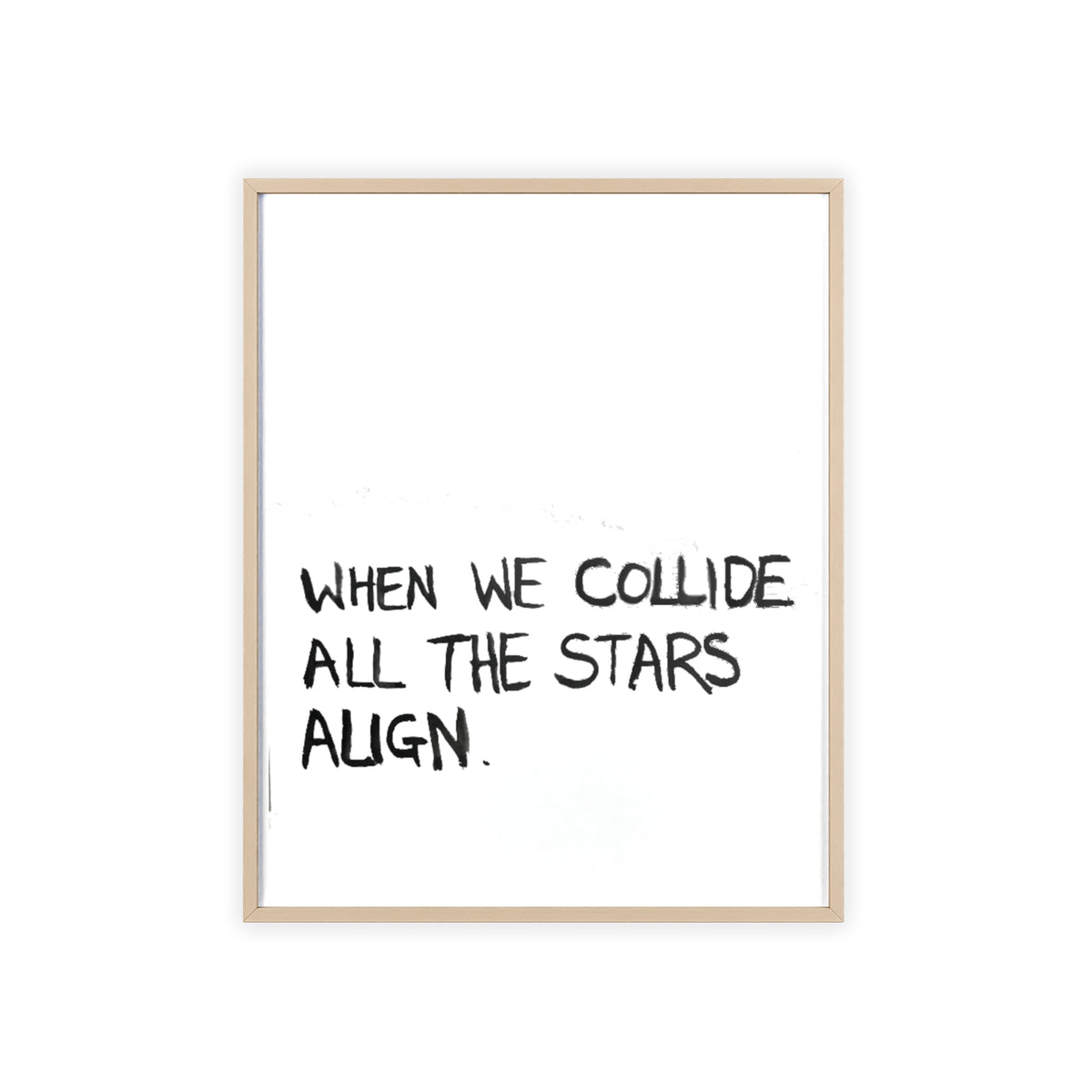 COLLIDE FRAMED PRINT