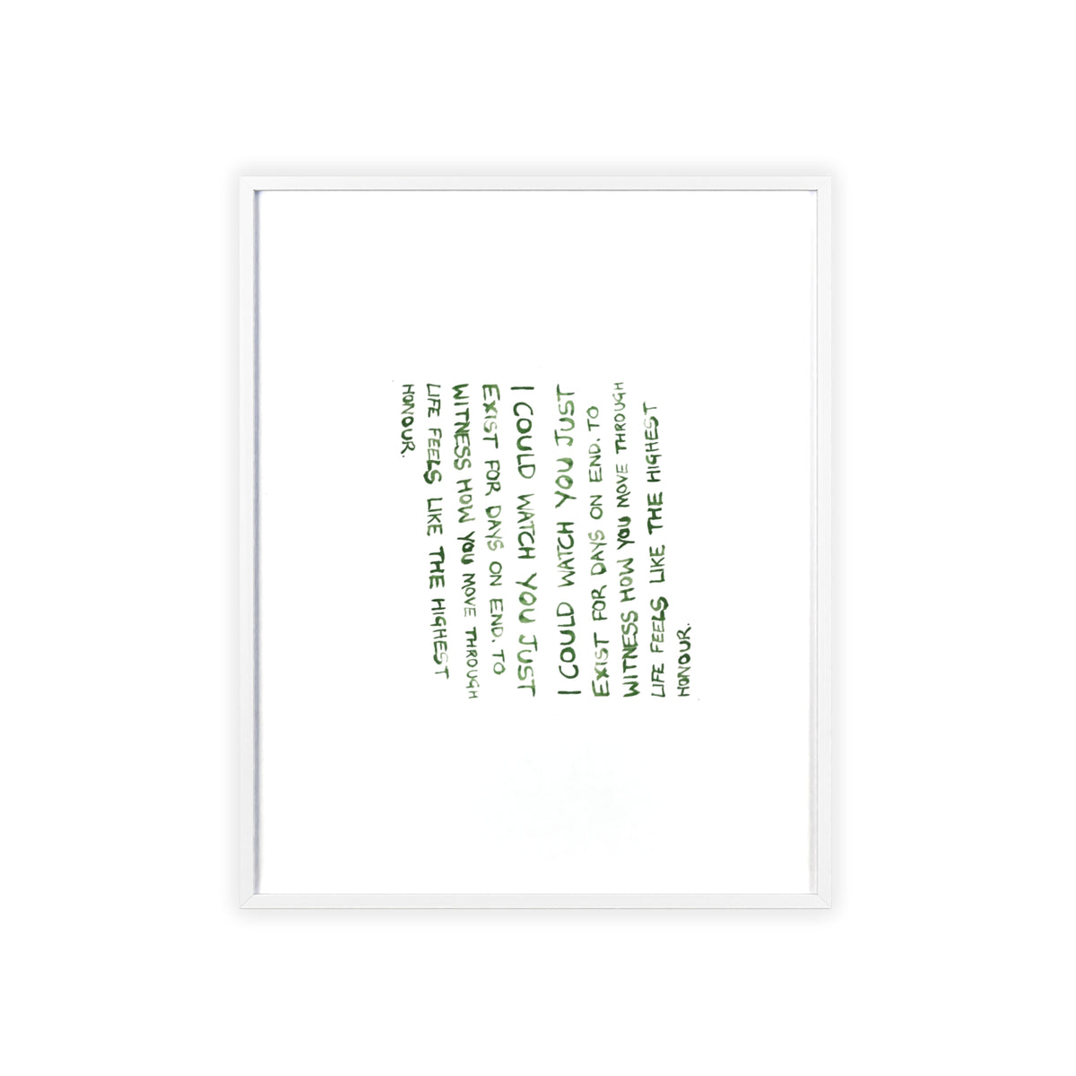 STILLNESS FRAMED PRINT