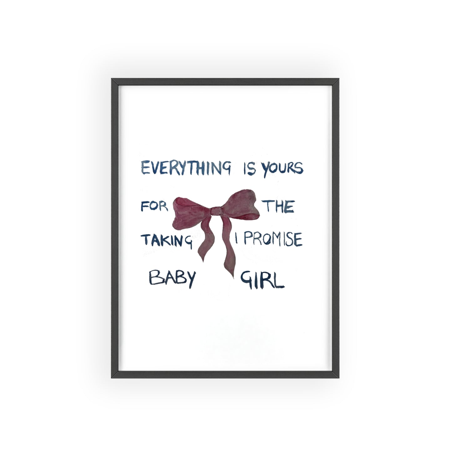 BABY GIRL FRAMED PRINT