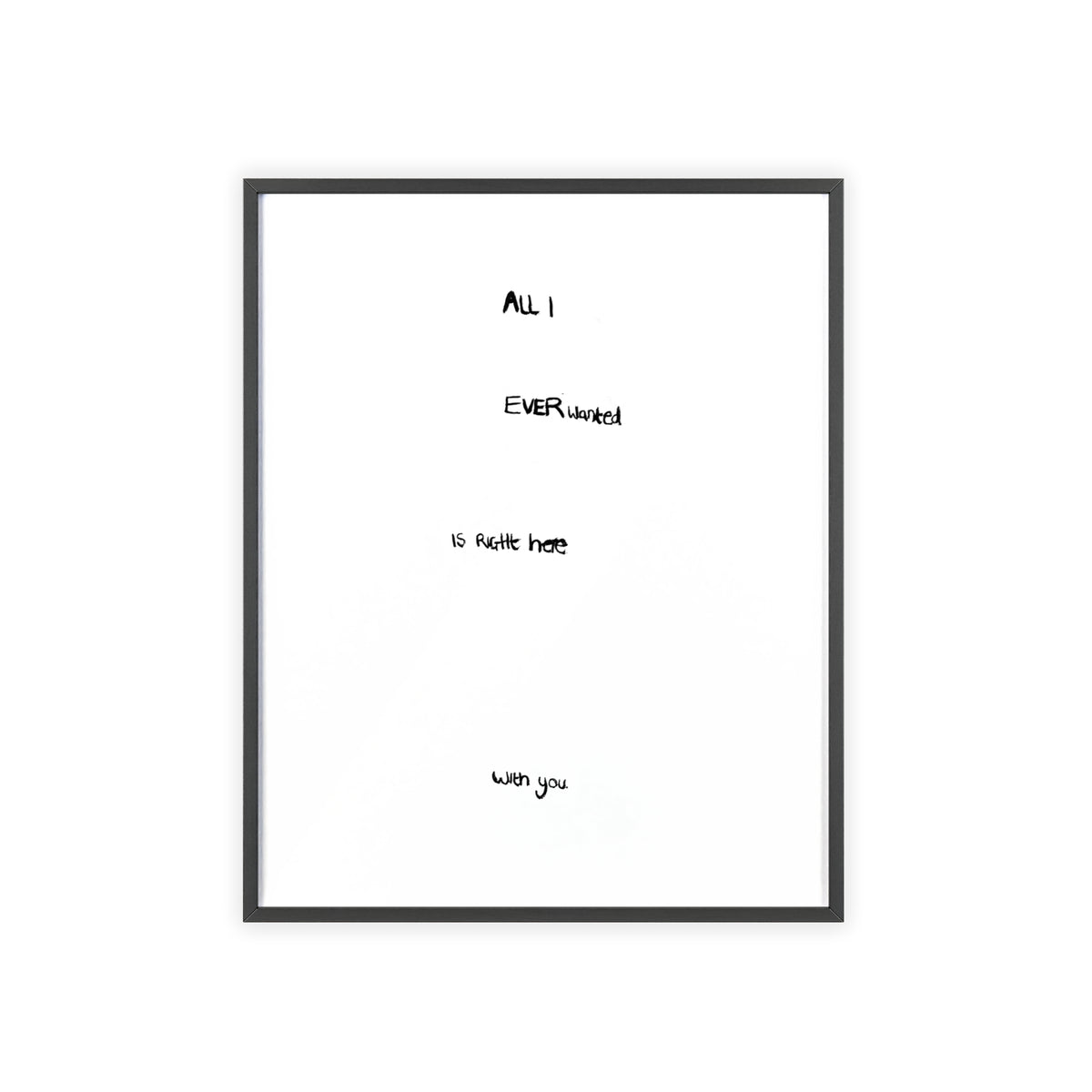 ALL FRAMED PRINT