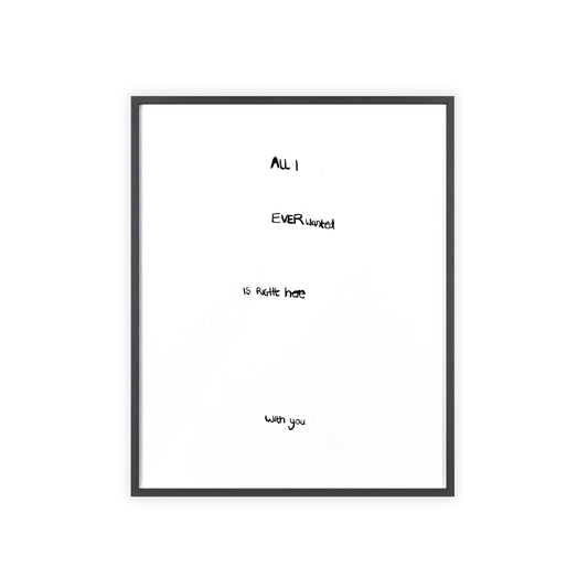 ALL FRAMED PRINT