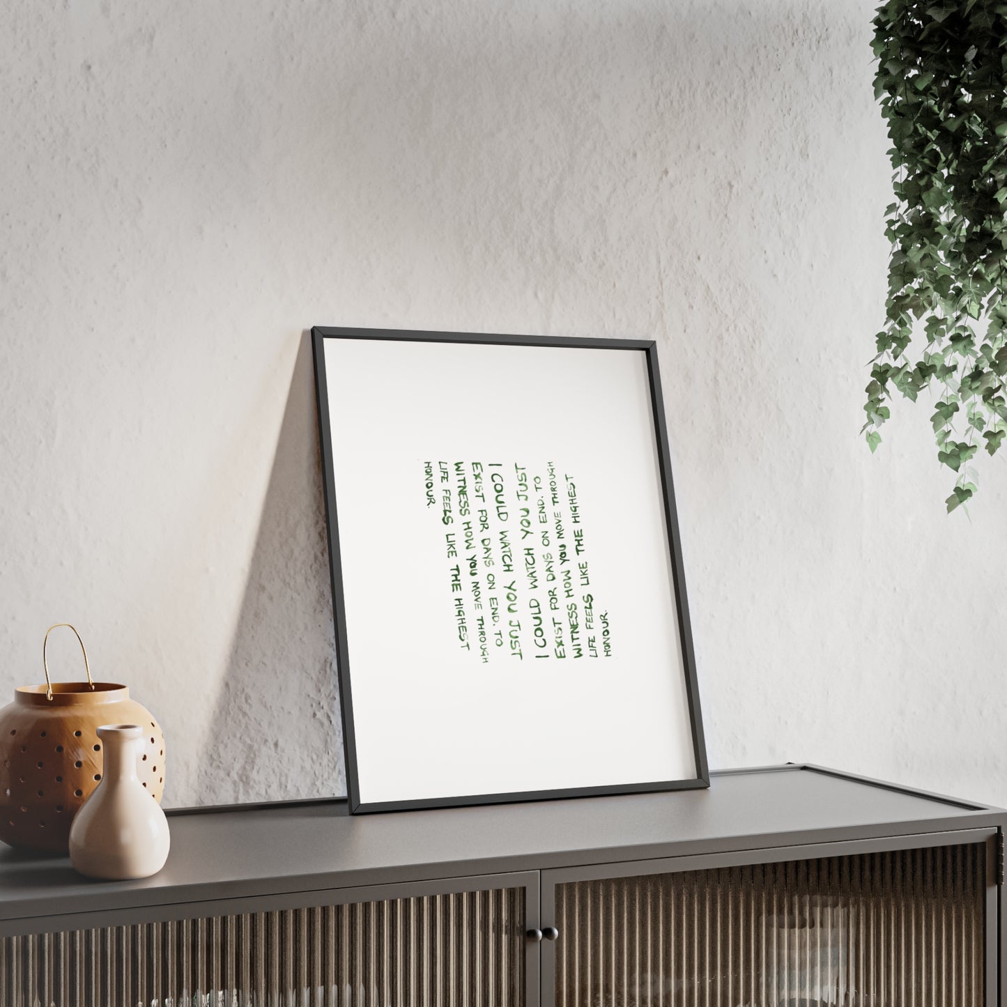 STILLNESS FRAMED PRINT