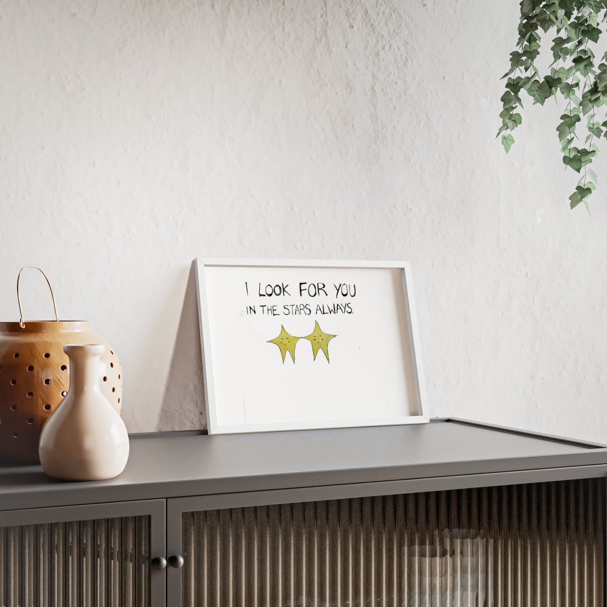 SEARCHING FRAMED PRINT