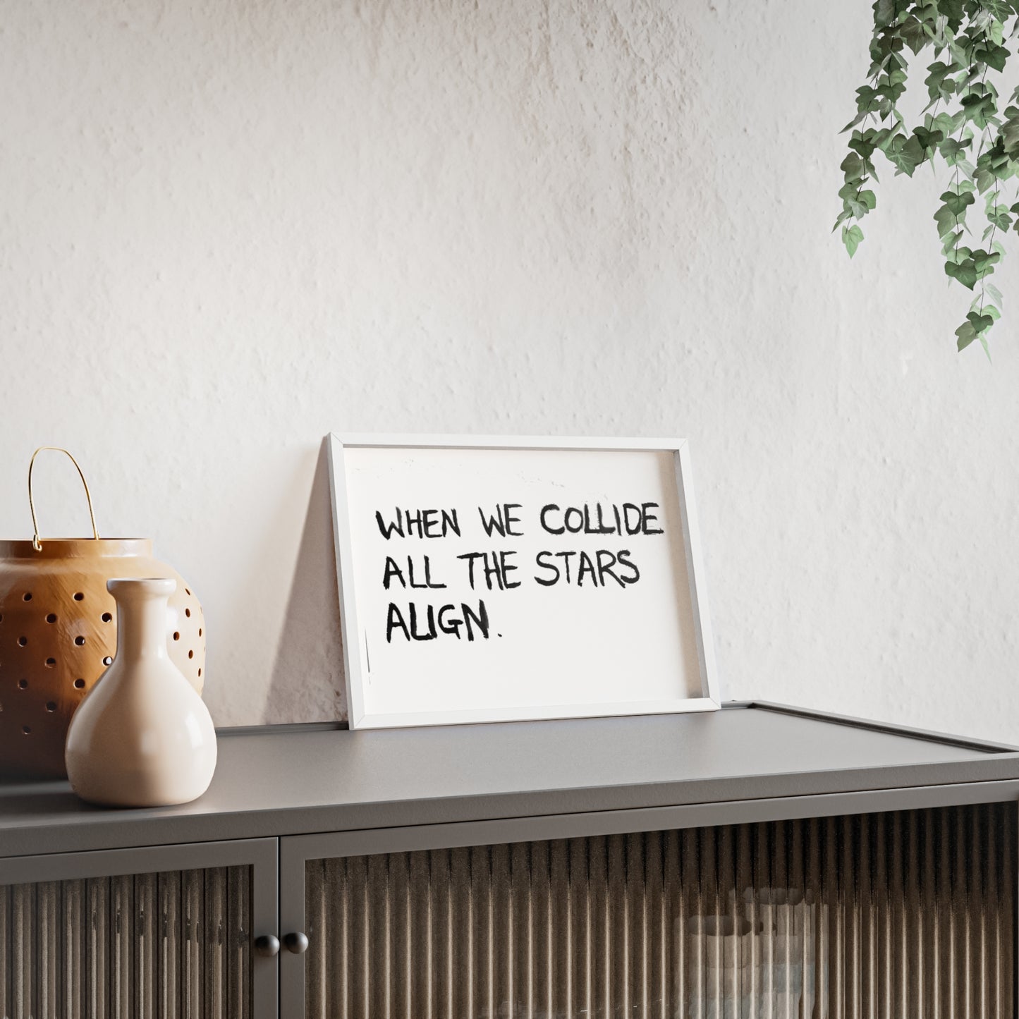 COLLIDE FRAMED PRINT