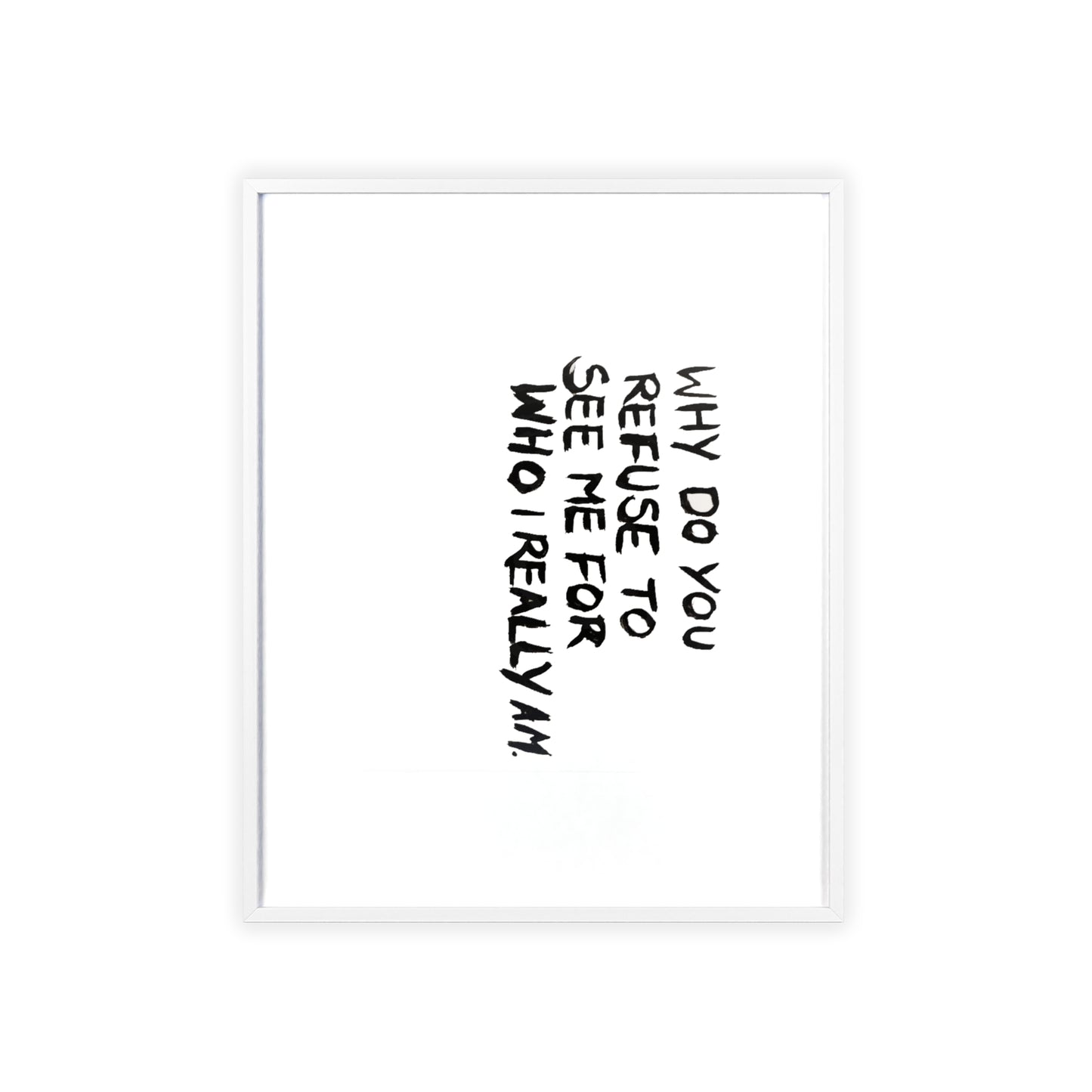 INVISIBLE FRAMED PRINT