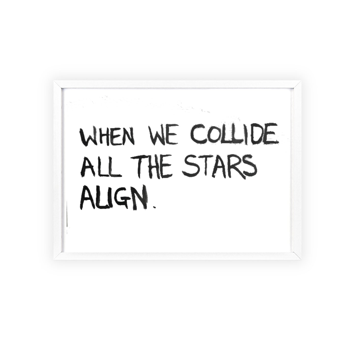 COLLIDE FRAMED PRINT