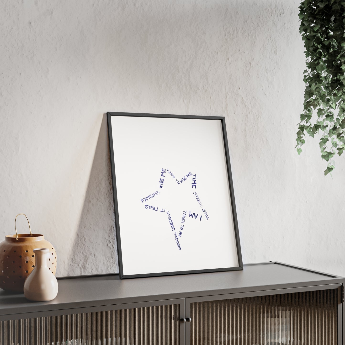 STAR LINE FRAMED PRINT