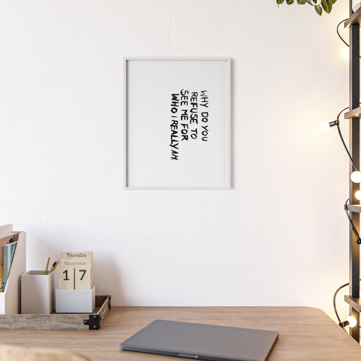 INVISIBLE FRAMED PRINT