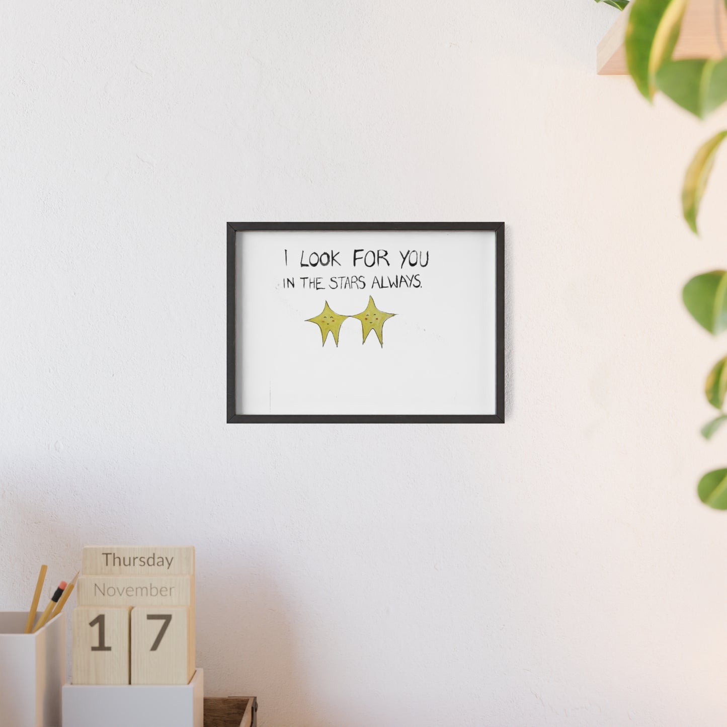 SEARCHING FRAMED PRINT