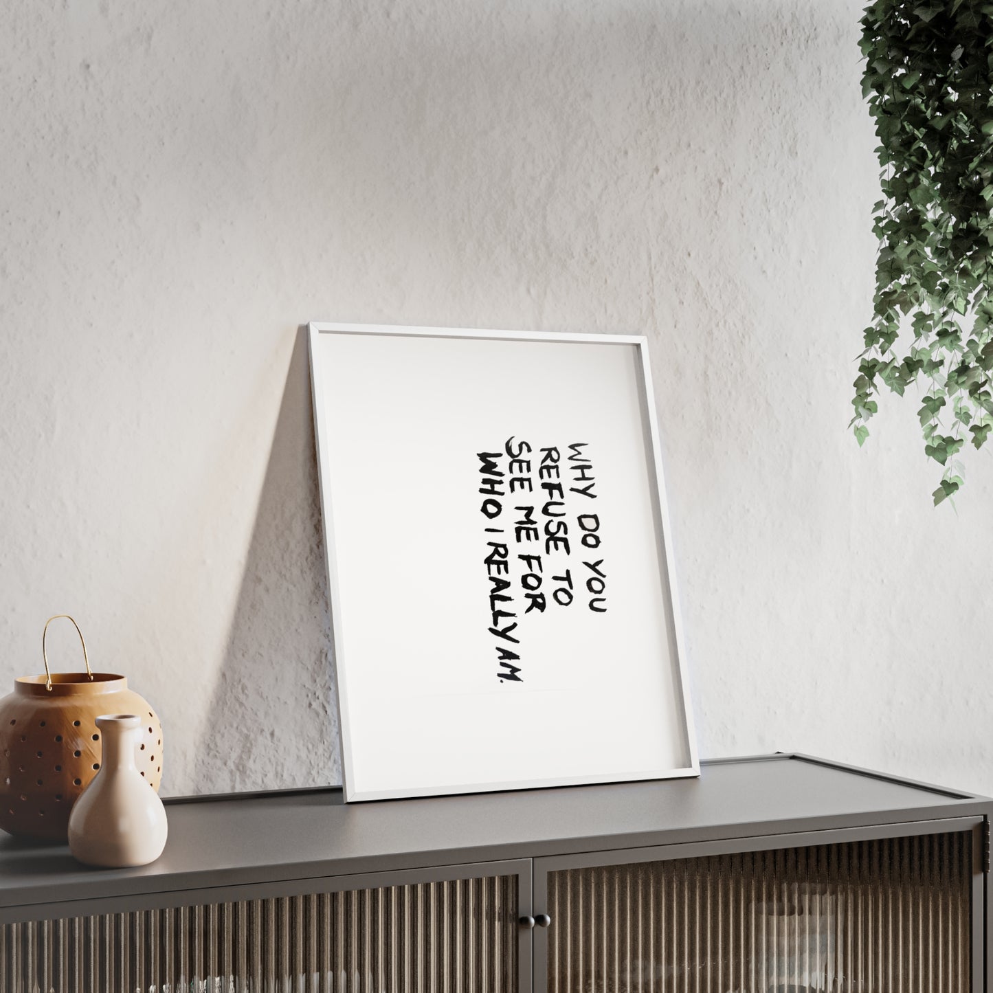 INVISIBLE FRAMED PRINT