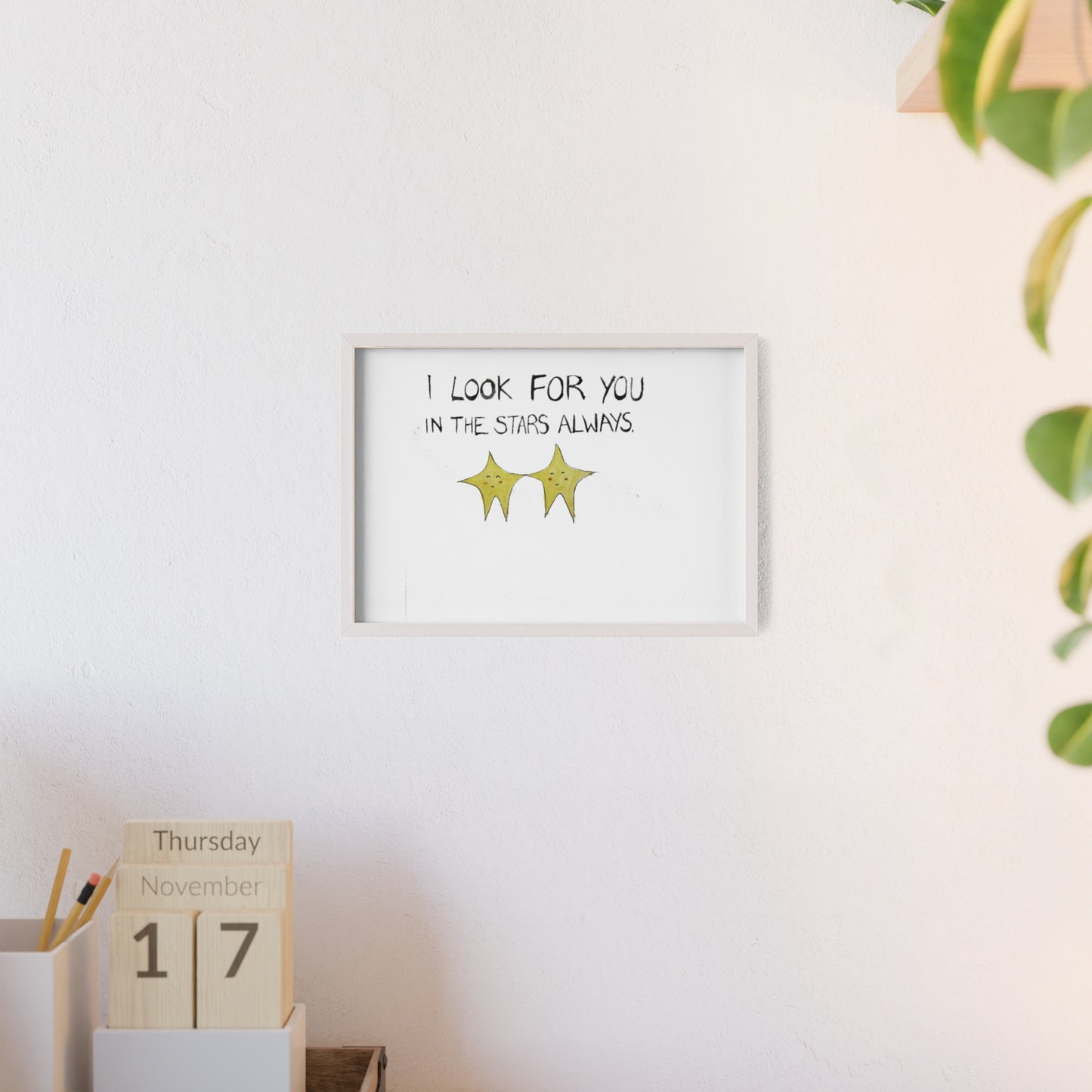 SEARCHING FRAMED PRINT