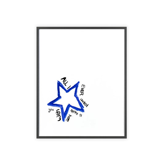 ALL I STAR FRAMED PRINT
