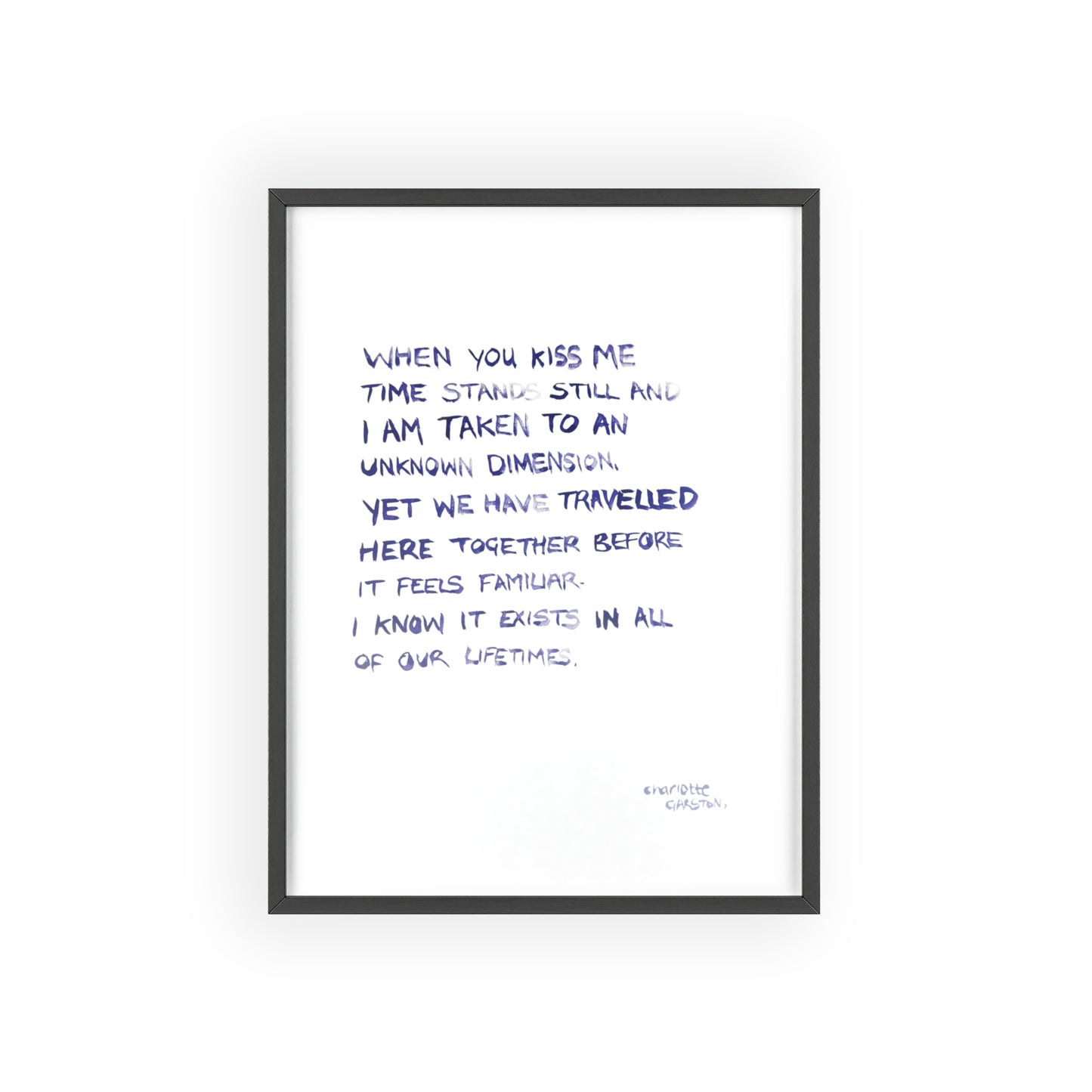 DIMENSIONS FRAMED PRINT