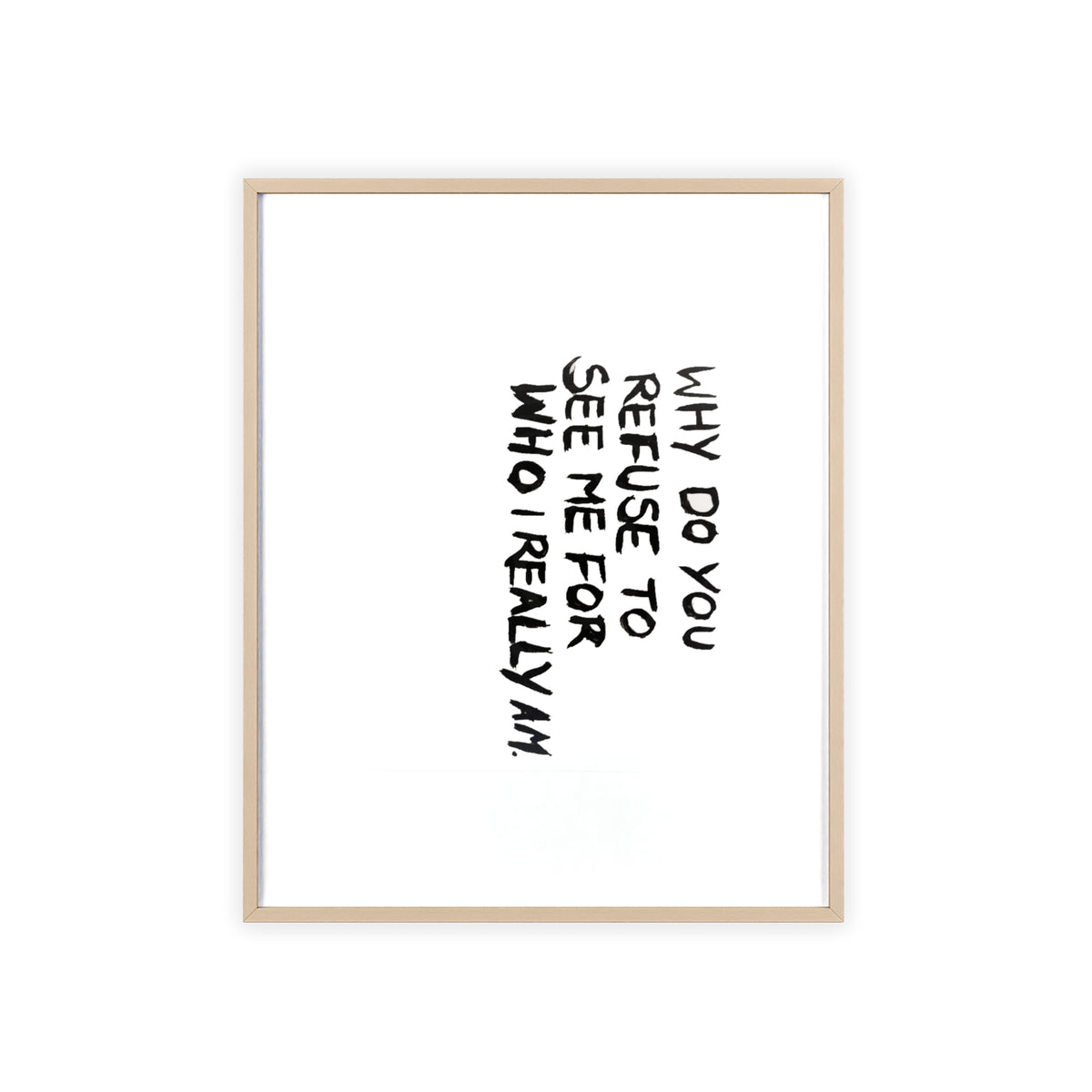 INVISIBLE FRAMED PRINT