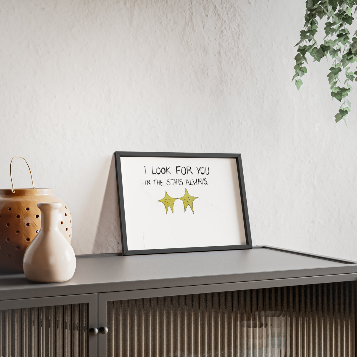 SEARCHING FRAMED PRINT