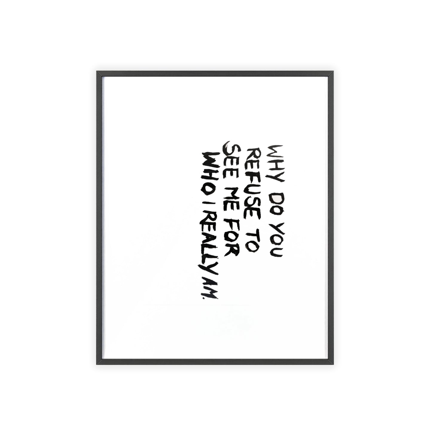 INVISIBLE FRAMED PRINT