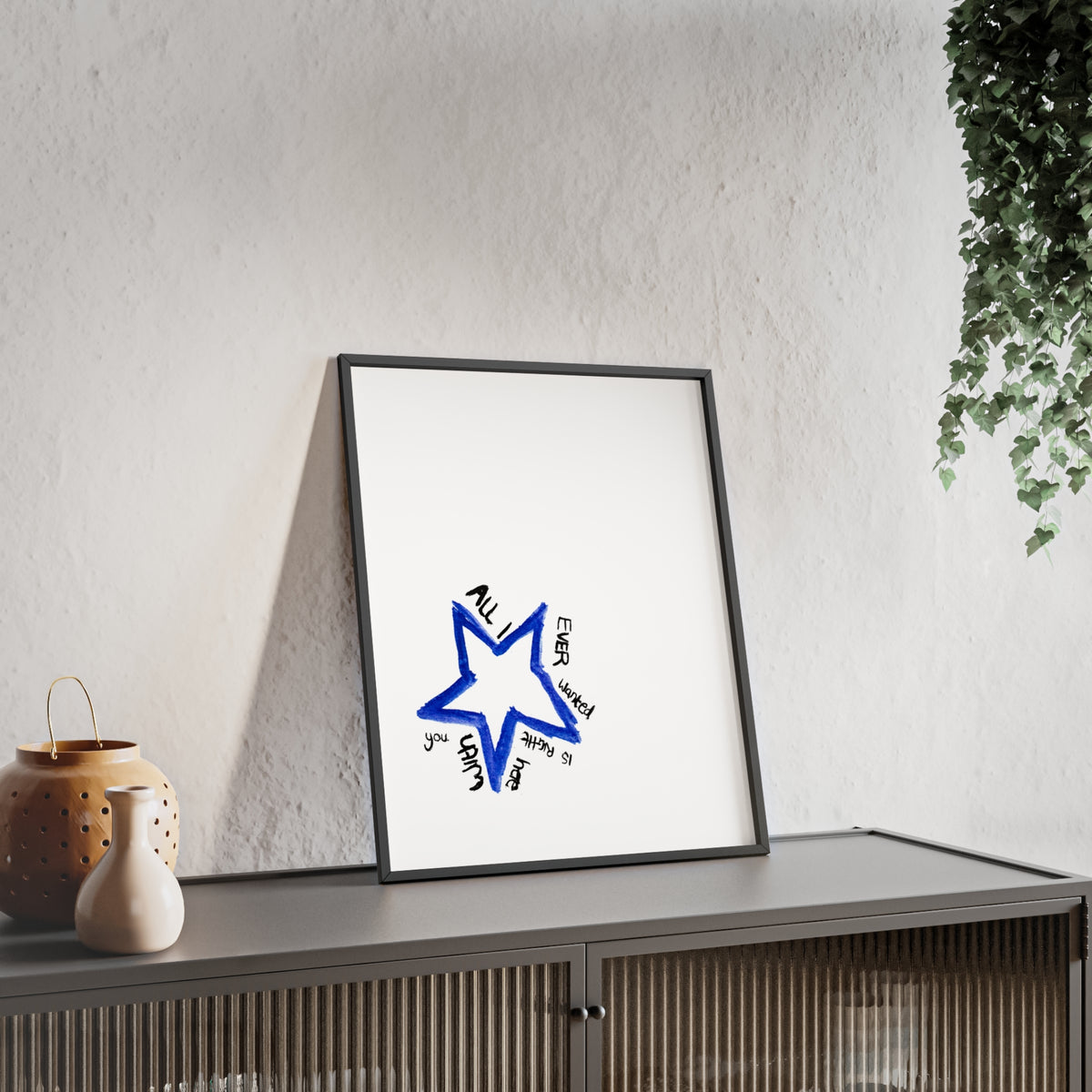 ALL I STAR FRAMED PRINT