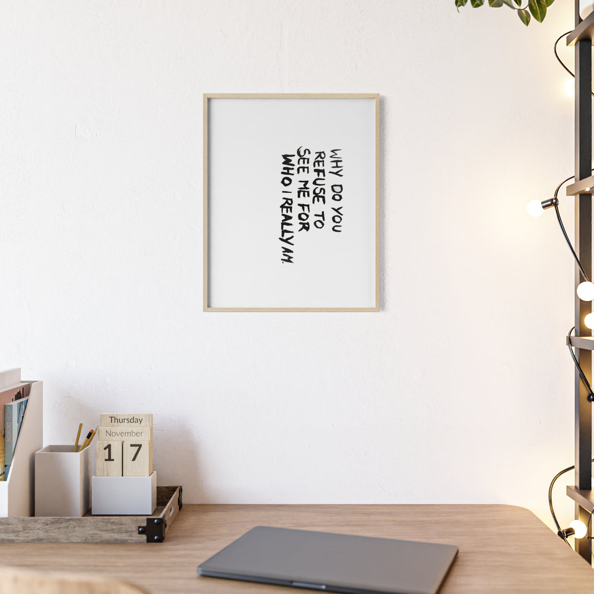 INVISIBLE FRAMED PRINT