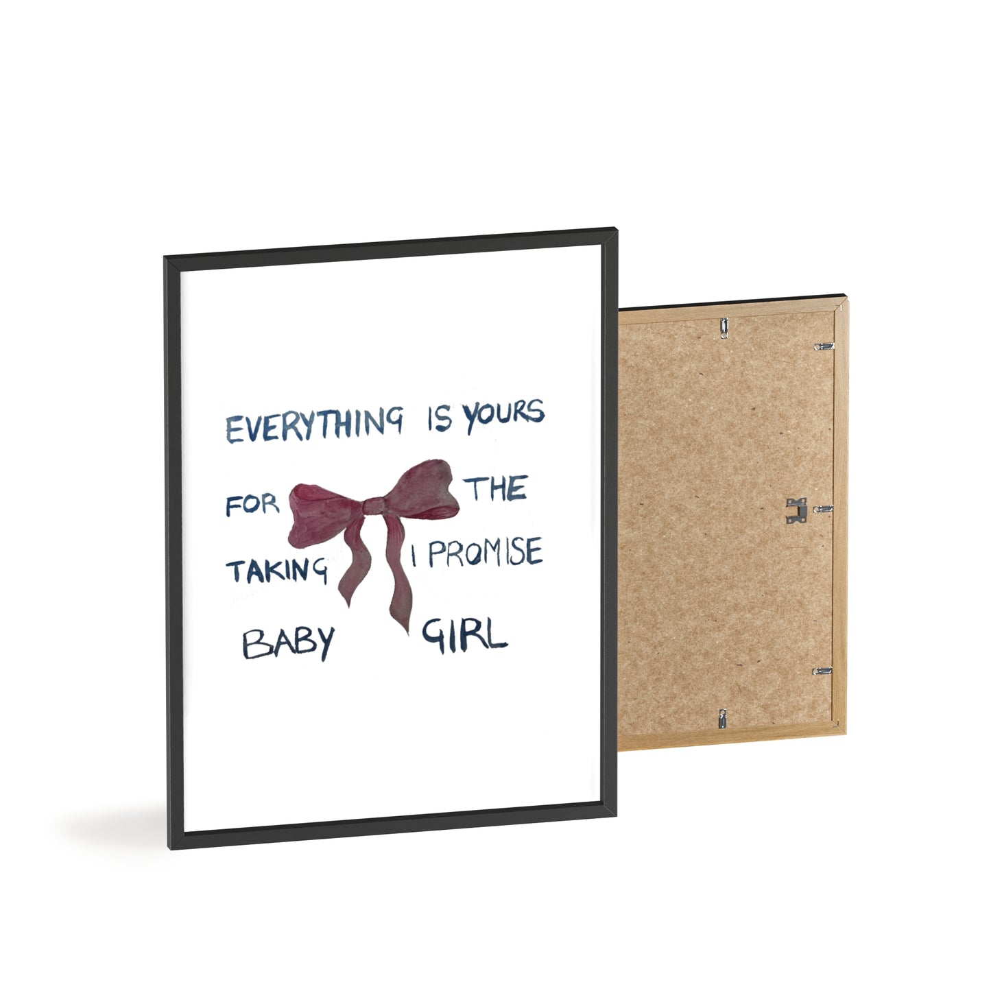 BABY GIRL FRAMED PRINT