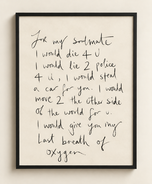 SOULMATE FRAMED PRINT