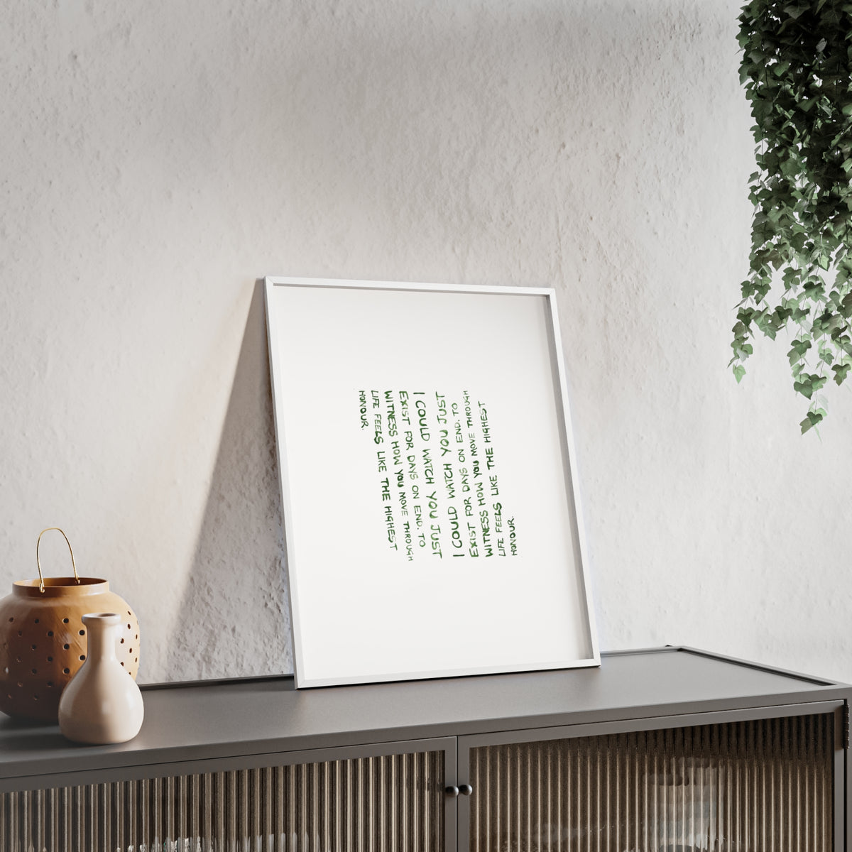 STILLNESS FRAMED PRINT