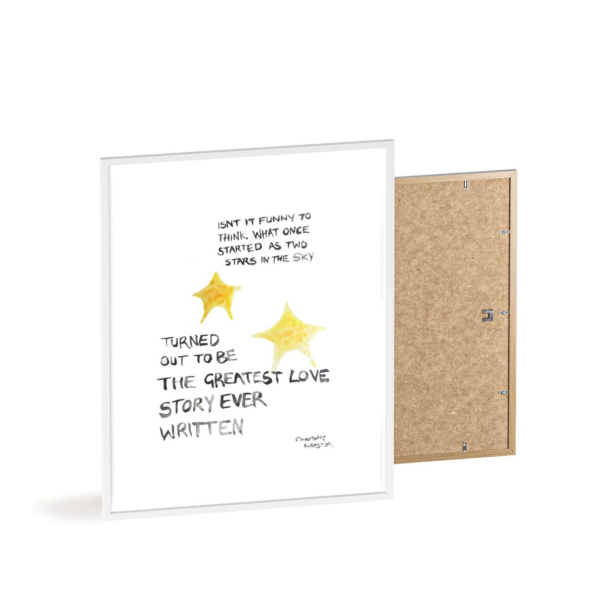 LOVE STORY FRAMED PRINT