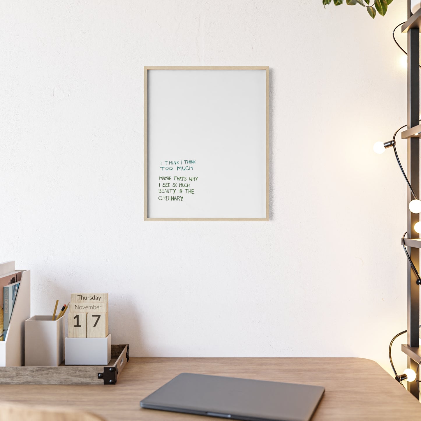 I THINK FRAMED PRINT