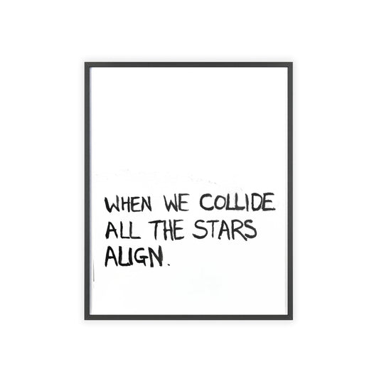 COLLIDE FRAMED PRINT