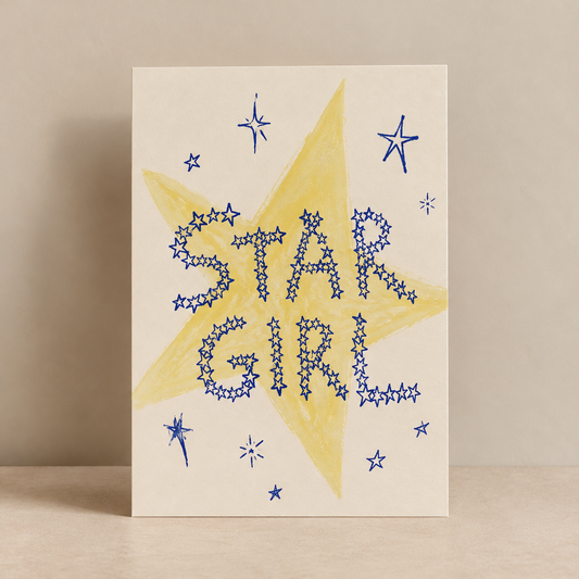 STAR GIRL POSTCARD