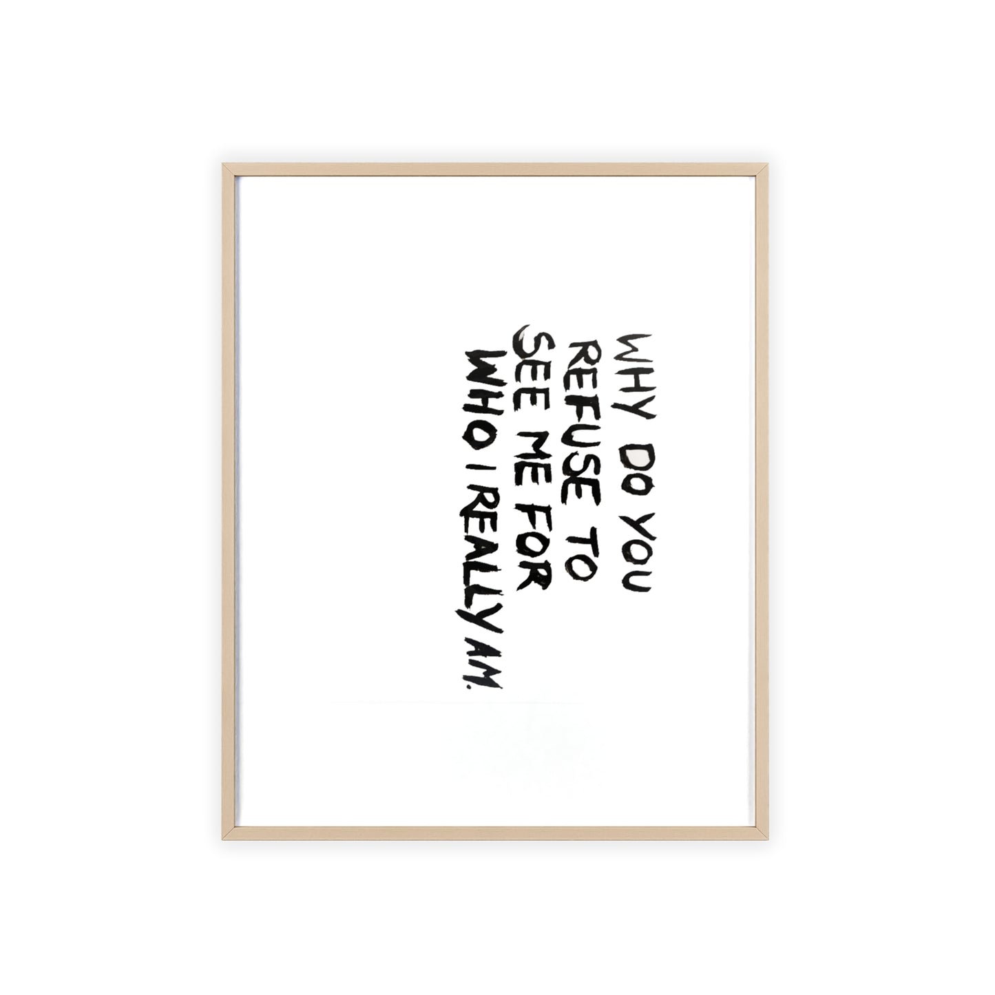 INVISIBLE FRAMED PRINT