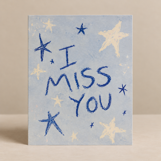 I MISS YOU POSTCARD