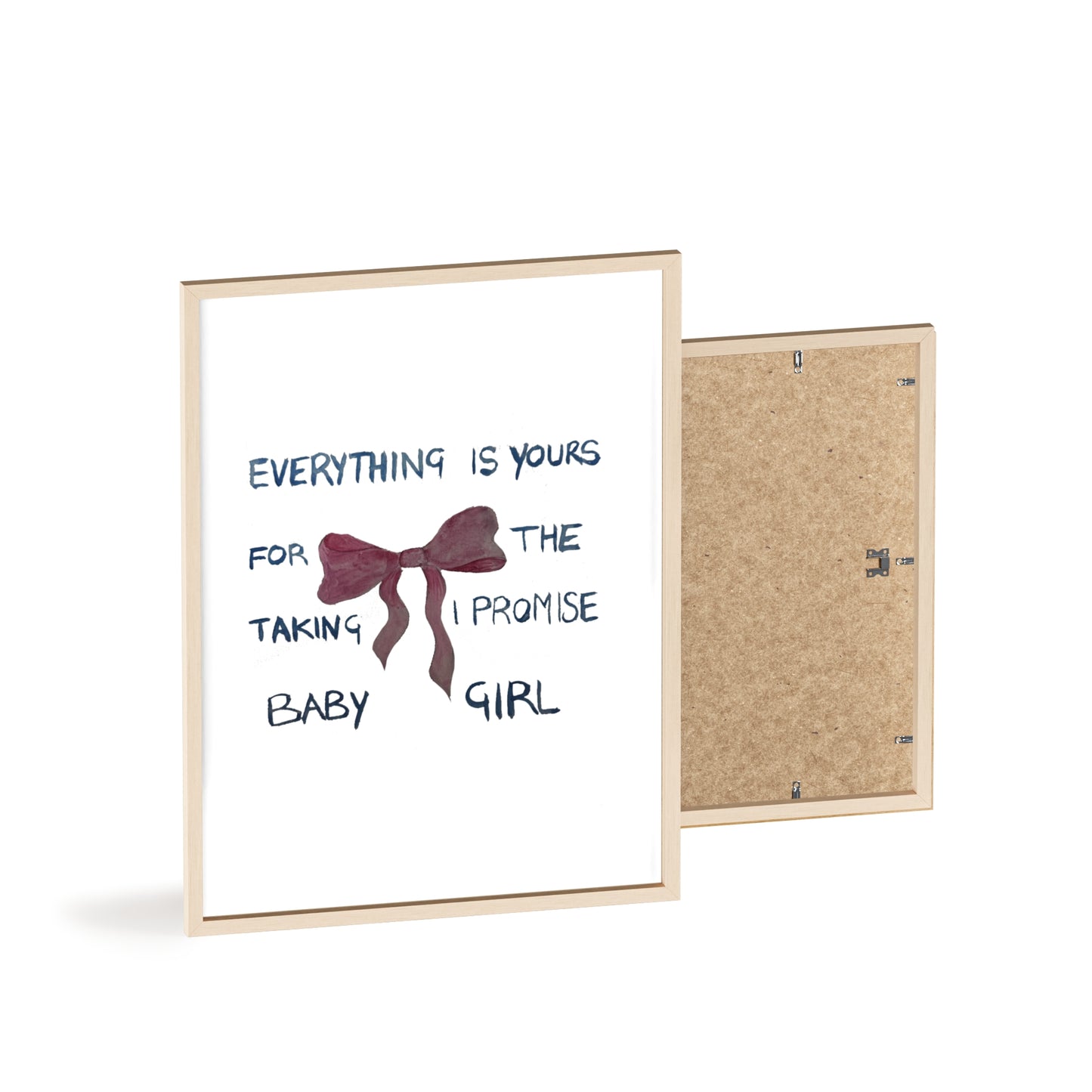 BABY GIRL FRAMED PRINT