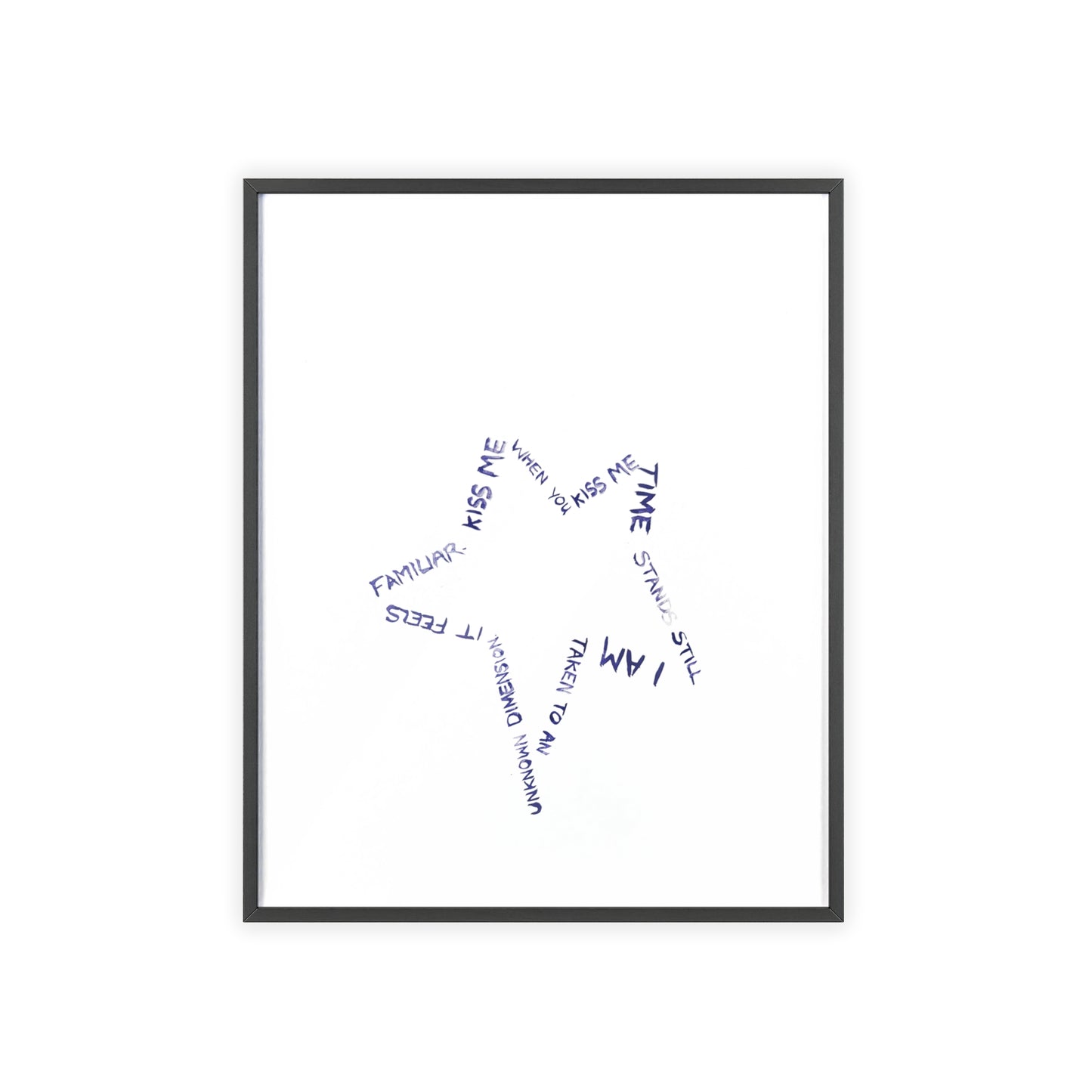 STAR LINE FRAMED PRINT