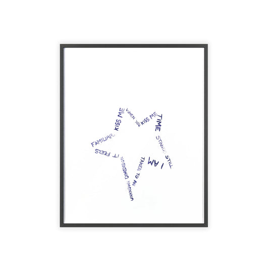 STAR LINE FRAMED PRINT