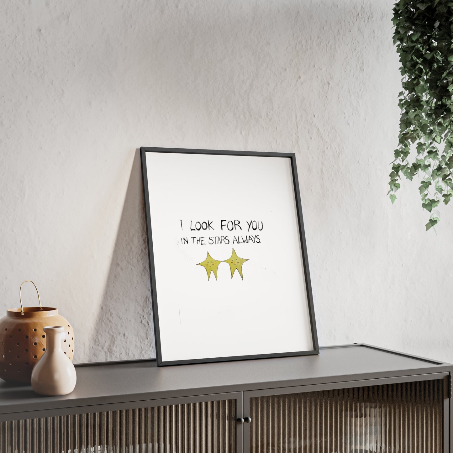 SEARCHING FRAMED PRINT