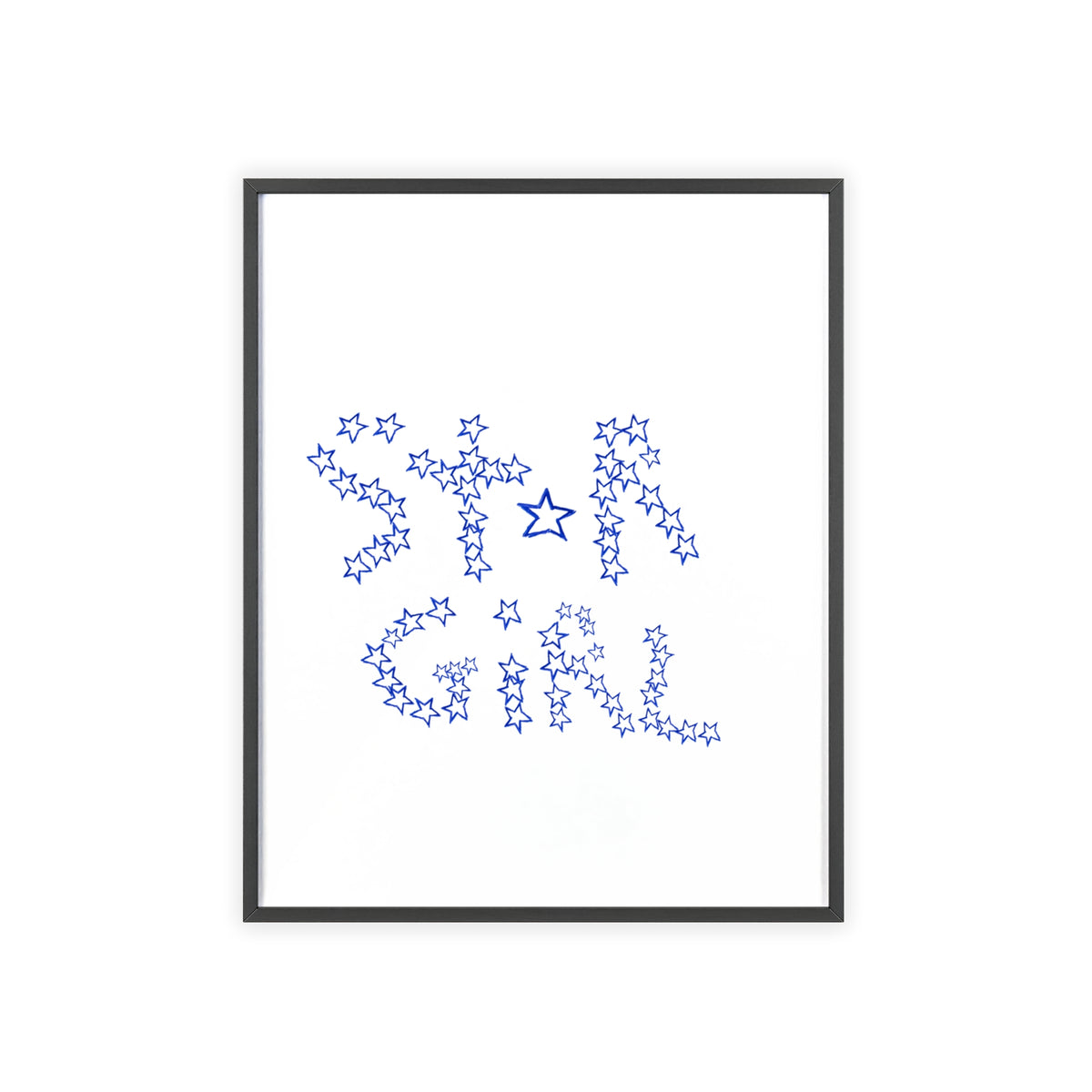 STAR GIRL FRAMED PRINT